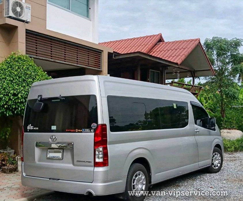 Hire a van with a driver to Bangkok.