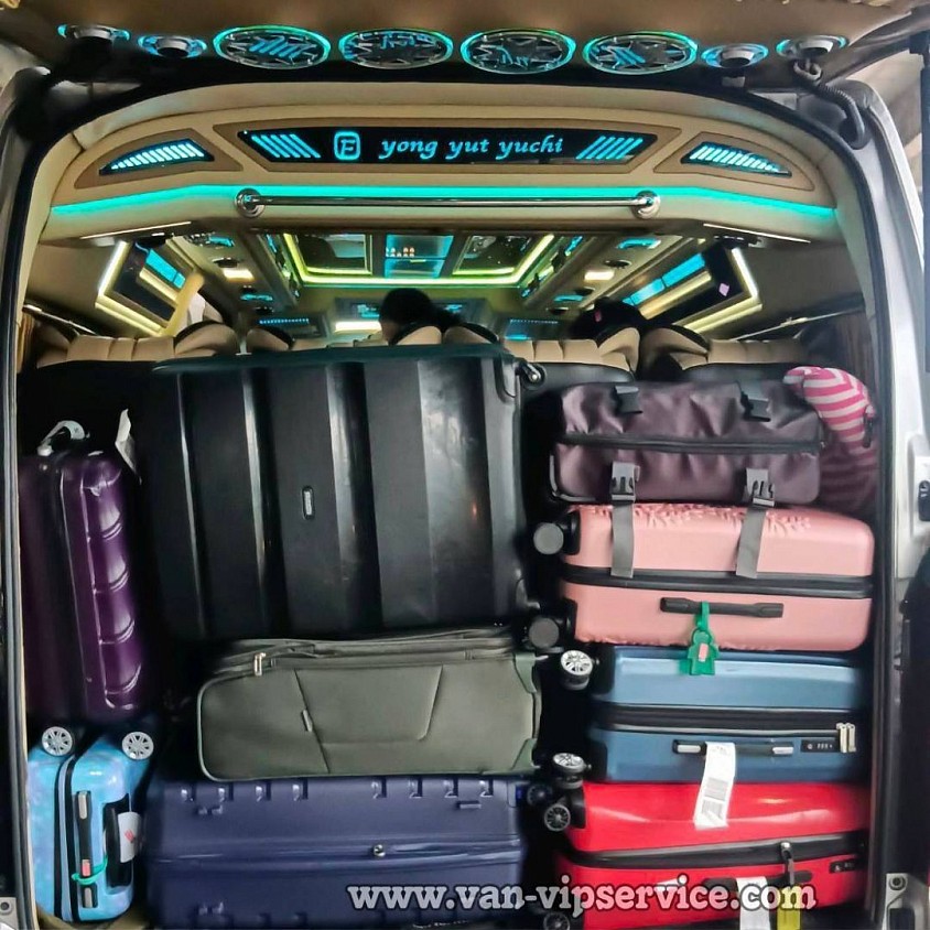 Hire a van with a driver for a trip to another province.
