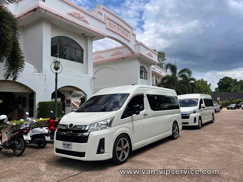 Hire a minivan from Pattaya to Bangkok.