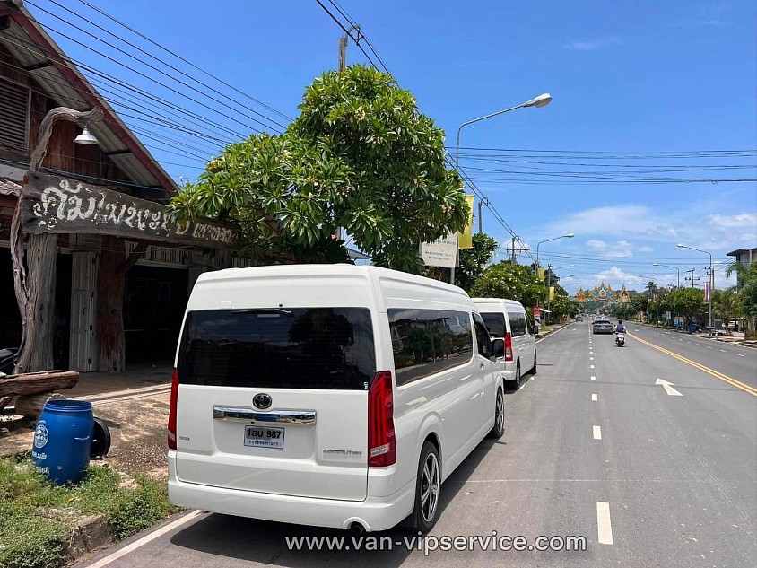 Book a minivan from Pattaya to Bangkok.