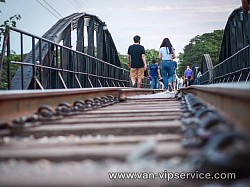 Rent a van with a driver to Kanchanaburi.