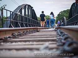 Rent a van with a driver to Kanchanaburi.
