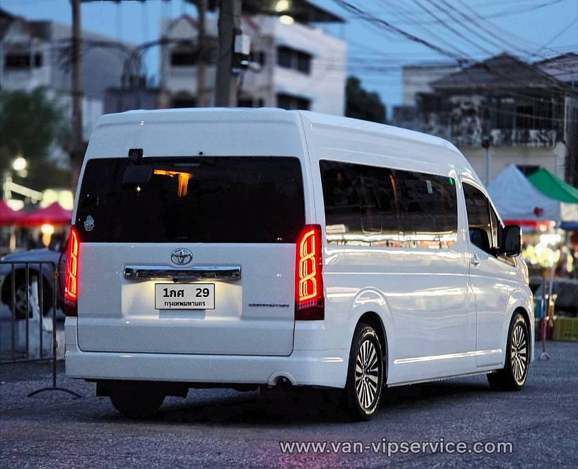 Hire a van with a driver to go to Ban Phe.