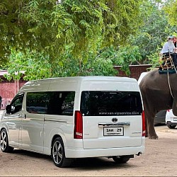 Call a minivan to Kanchanaburi.