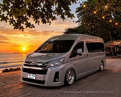 Hire a van at Suvarnabhumi Airport.